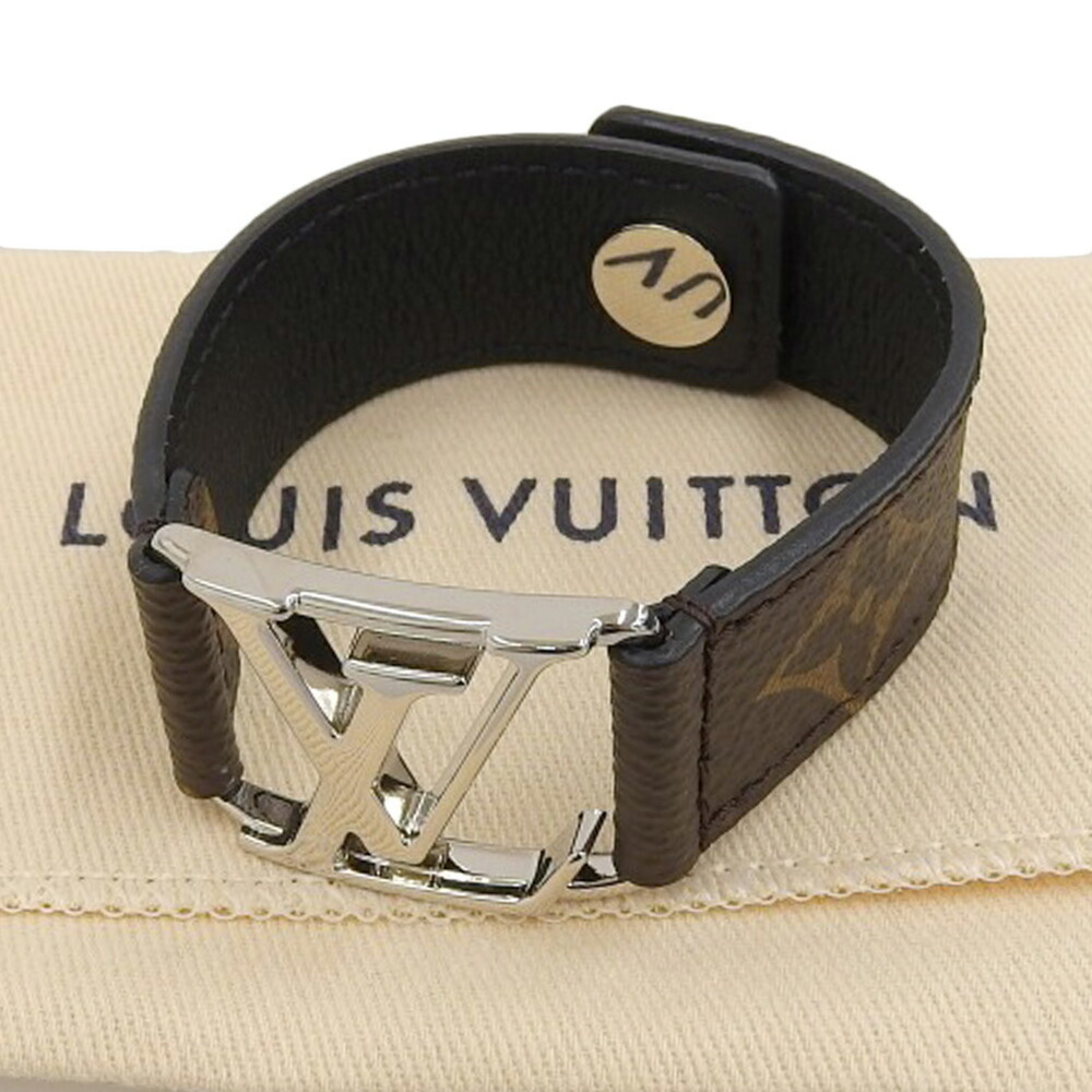 LOUIS VUITTON Brown Monogram Charm Bracelet